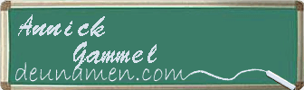 Annick Gammel Visitenkarte